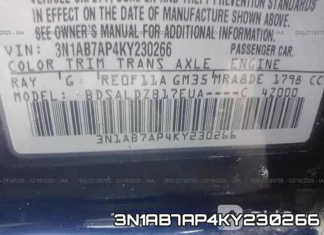 3N1AB7AP4KY230266 фото 9
