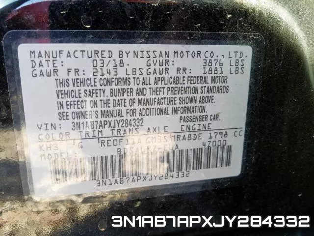 3N1AB7APXJY284332 фото 2