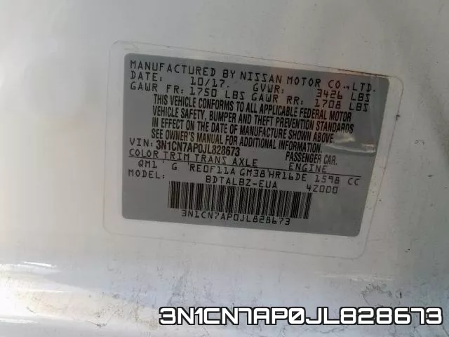 3N1CN7AP0JL828673 фото 2