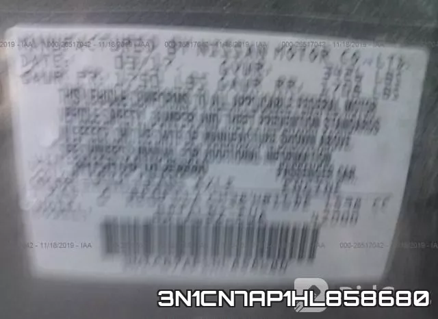 3N1CN7AP1HL858680 фото 6