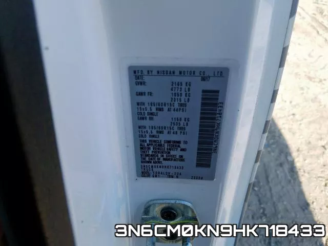 3N6CM0KN9HK718433 фото 5
