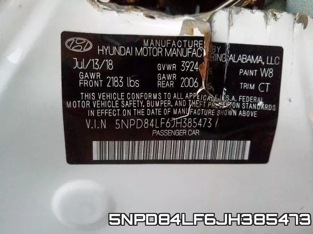 5NPD84LF6JH385473 фото 2