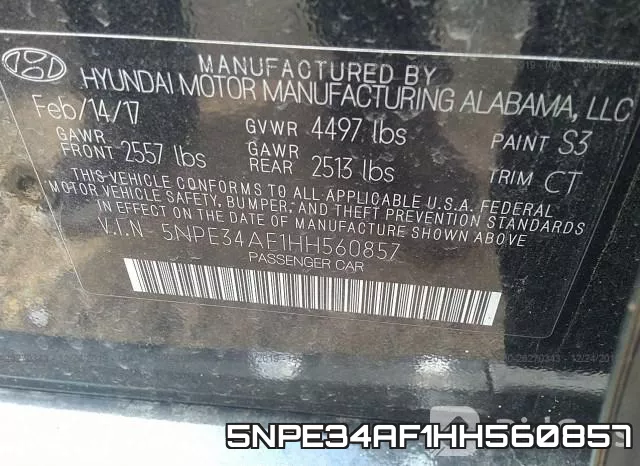 5NPE34AF1HH560857 фото 5