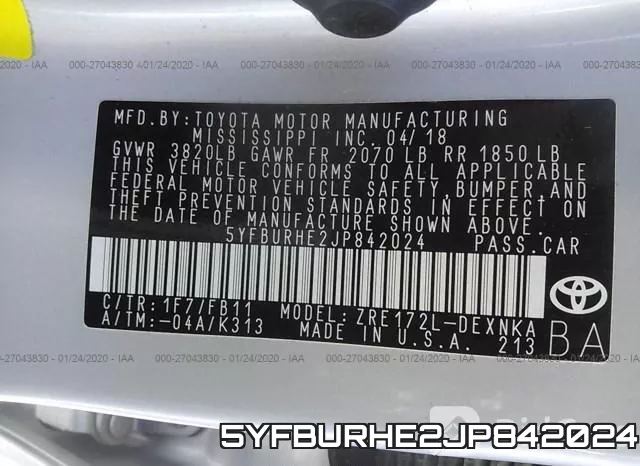 5YFBURHE2JP842024 фото 6