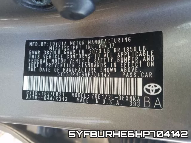 5YFBURHE6HP704142 фото 2