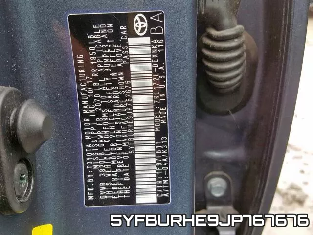 5YFBURHE9JP767676 фото 2