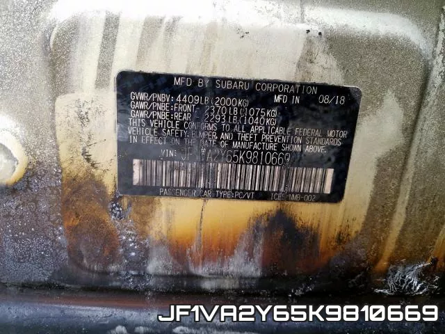 JF1VA2Y65K9810669 фото 2