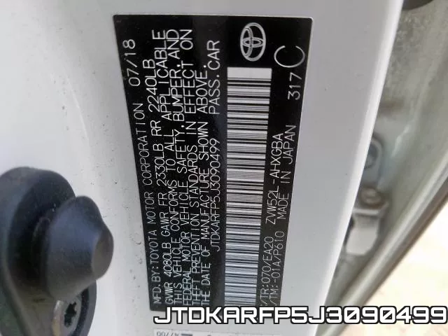 JTDKARFP5J3090499 фото 2