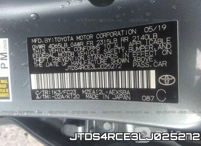 JTDS4RCE3LJ025272 фото 6