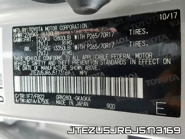 JTEZU5JR6J5173169 фото 2