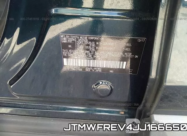 JTMWFREV4JJ166650 фото 8