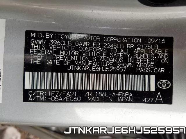 JTNKARJE6HJ525957 фото 2