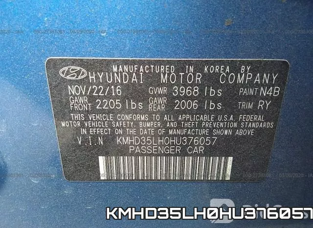 KMHD35LH0HU376057 фото 9