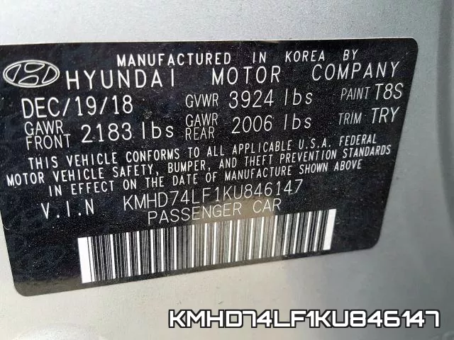 KMHD74LF1KU846147 фото 2
