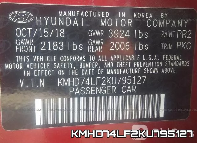 KMHD74LF2KU795127 фото 7