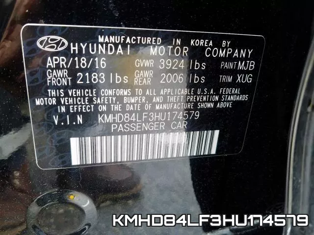KMHD84LF3HU174579 фото 2