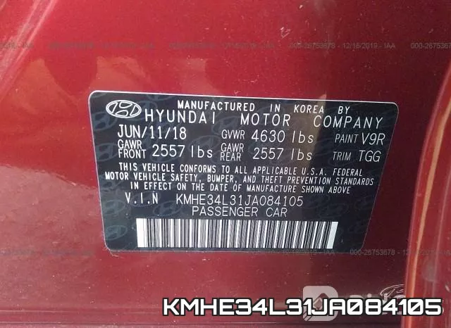 KMHE34L31JA084105 фото 7