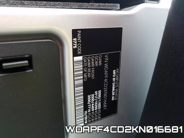 WDAPF4CD2KN016681 фото 2