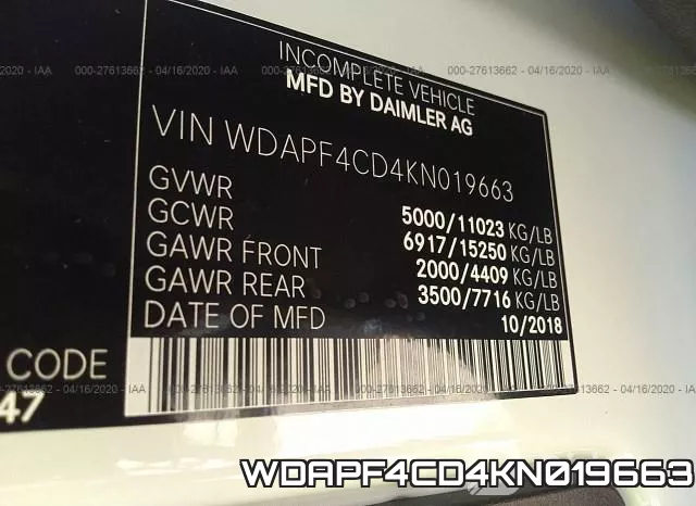 WDAPF4CD4KN019663 фото 4
