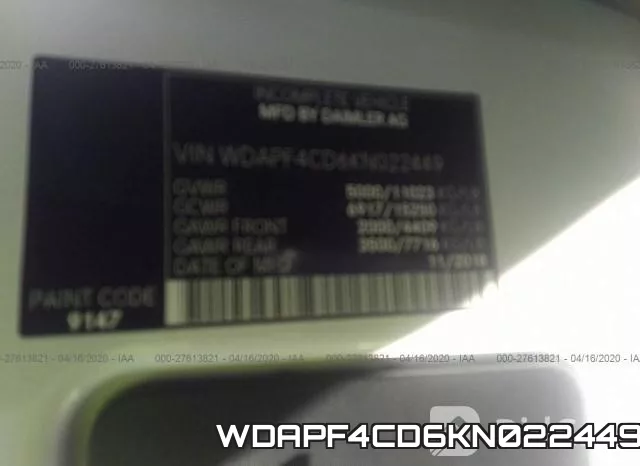 WDAPF4CD6KN022449 фото 7
