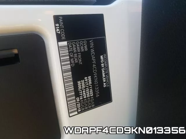 WDAPF4CD9KN013356 фото 2