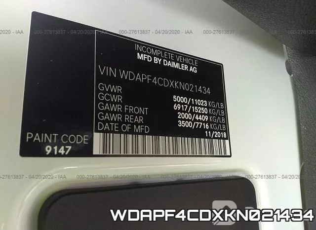 WDAPF4CDXKN021434 фото 7