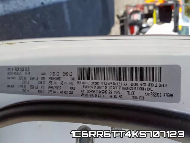 1C6RR6TT4KS707123 фото 2