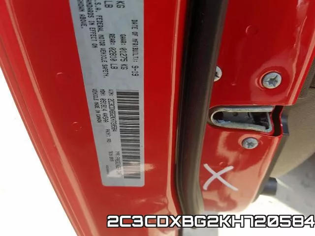 2C3CDXBG2KH720584 фото 2