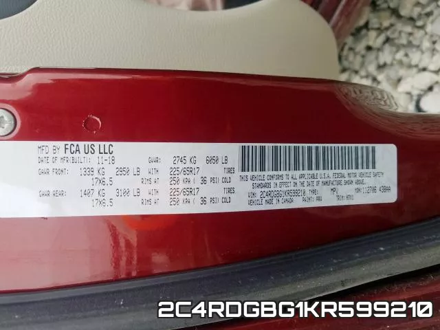 2C4RDGBG1KR599210 фото 2