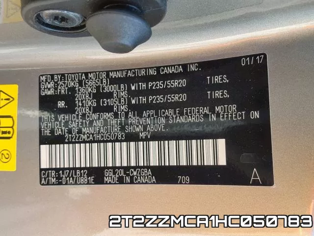 2T2ZZMCA1HC050783 фото 2