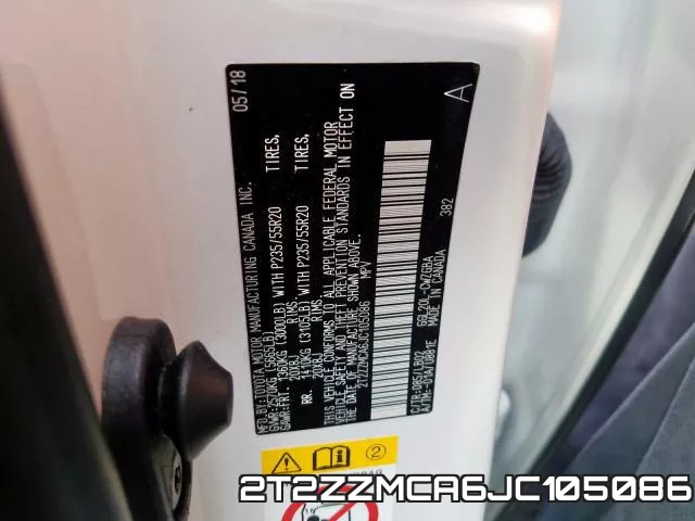 2T2ZZMCA6JC105086 фото 2