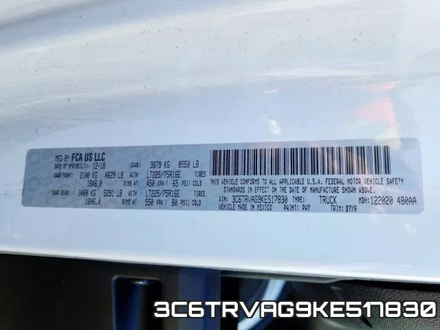 3C6TRVAG9KE517830 фото 2