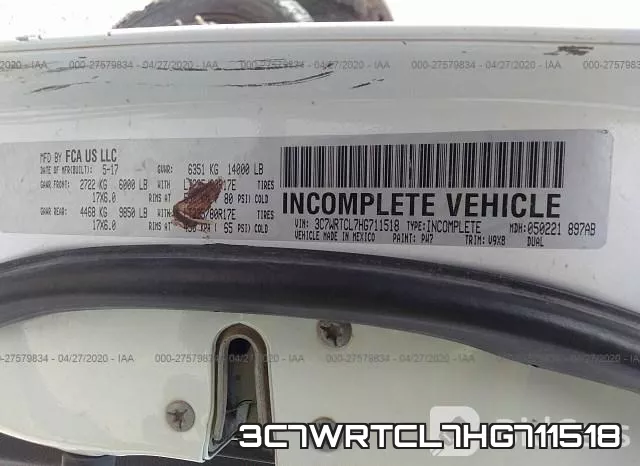 3C7WRTCL7HG711518 фото 9