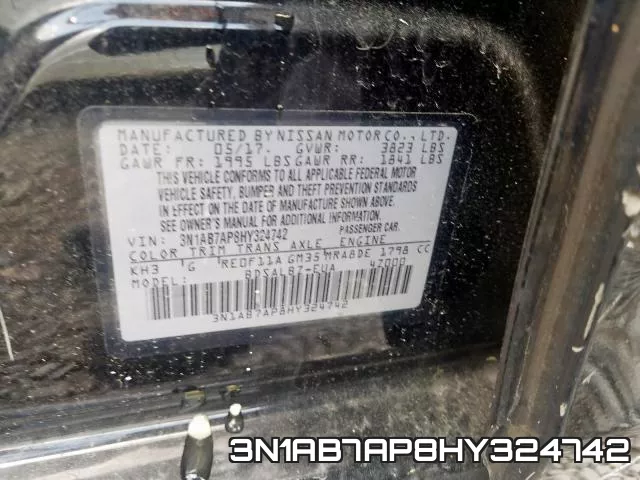 3N1AB7AP8HY324742 фото 2