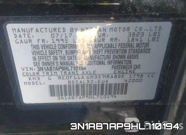 3N1AB7AP9HL710194 фото 8