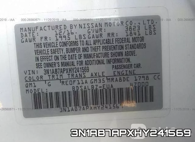 3N1AB7APXHY241569 фото 7