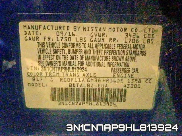 3N1CN7AP9HL813924 фото 2