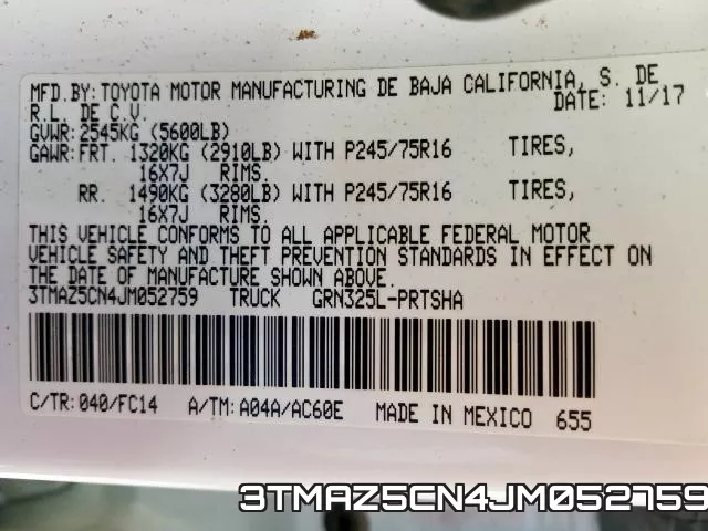 3TMAZ5CN4JM052759 фото 2