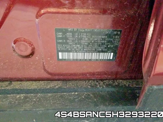 4S4BSANC5H3293220 фото 2