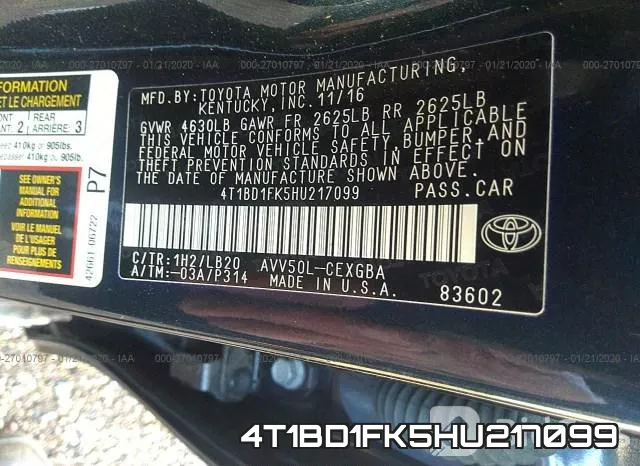 4T1BD1FK5HU217099 фото 3