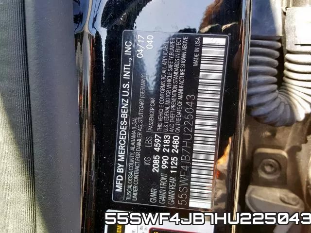 55SWF4JB7HU225043 фото 2