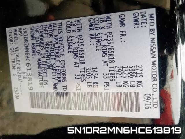 5N1DR2MN6HC613819 фото 2