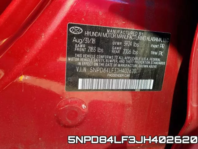 5NPD84LF3JH402620 фото 2