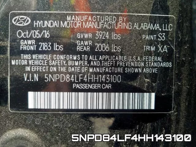 5NPD84LF4HH143100 фото 2