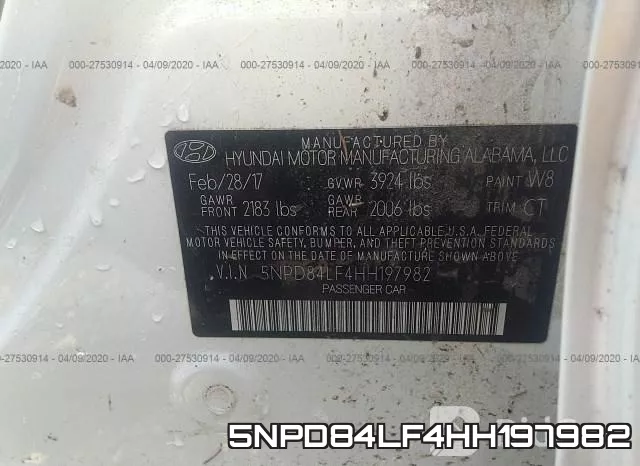 5NPD84LF4HH197982 фото 4