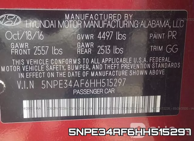 5NPE34AF6HH515297 фото 8