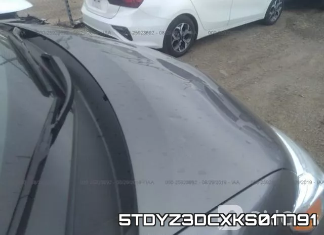 5TDYZ3DCXKS017791 фото 6