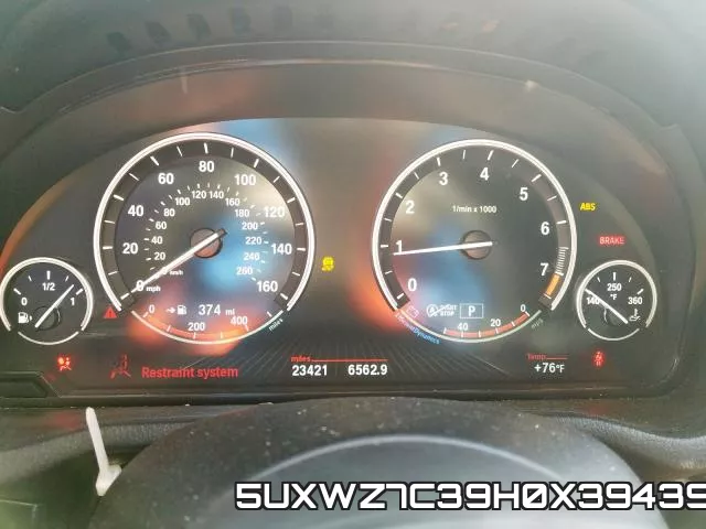 5UXWZ7C39H0X39439 фото 7