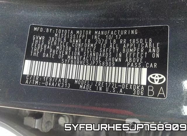 5YFBURHE5JP758909 фото 6