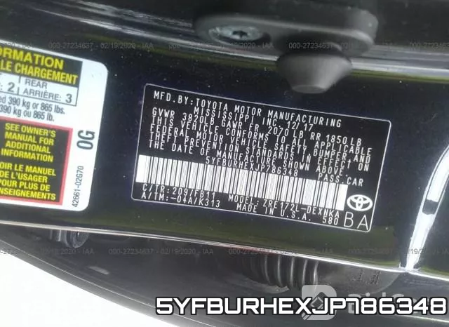 5YFBURHEXJP786348 фото 4